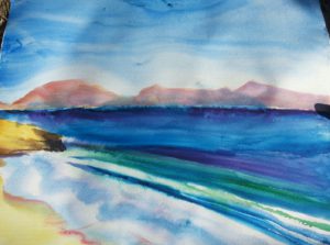 Oyster Bay, Tasmania (watercolor - 50x40)