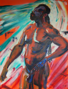 Titi as Shaman (oil and acryllic on canvas - 80x120)