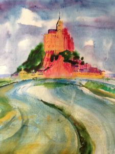 Le Mont St Michel (watercolor - 40x50)